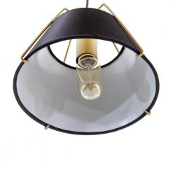 Promo 🎉 Mira 1-Light Matte Gold Modern Pendant with Black Shade by Yosemite Home Decor ✔️ -NICOR Sales Store matte gold yosemite home decor chandeliers 140004121 1f 1000