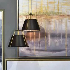 Promo 🎉 Mira 1-Light Matte Gold Modern Pendant with Black Shade by Yosemite Home Decor ✔️ -NICOR Sales Store matte gold yosemite home decor chandeliers 140004121 31 1000
