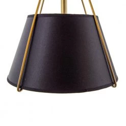 Promo 🎉 Mira 1-Light Matte Gold Modern Pendant with Black Shade by Yosemite Home Decor ✔️ -NICOR Sales Store matte gold yosemite home decor chandeliers 140004121 4f 1000