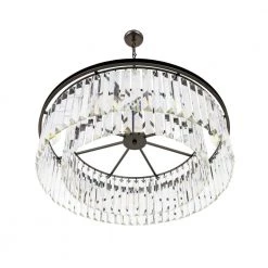 Best reviews of 🔥 Polaris 8-Light Matte Grey Prism Crystal Chandelier by Yosemite Home Decor 🌟 -NICOR Sales Store matte grey yosemite home decor chandeliers 12003787 44 1000