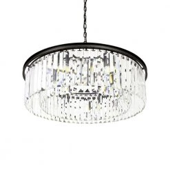 Best reviews of 🔥 Polaris 8-Light Matte Grey Prism Crystal Chandelier by Yosemite Home Decor 🌟 -NICOR Sales Store matte grey yosemite home decor chandeliers 12003787 4f 1000