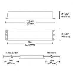 Budget 🔔 EMB Series 25-Watt Universal LED Emergency Battery Backup Driver by NICOR ⌛ -NICOR Sales Store nicor ceiling light parts emb250 10 unv 76 1000