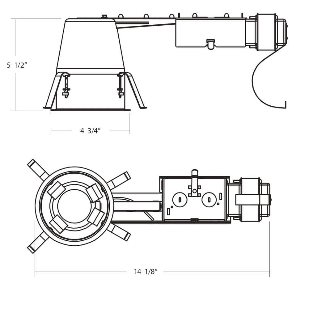 Flash Sale ๐ 4 in. Recessed Low-Voltage Non-IC Airtight Housing with Bi-pin Base by NICOR ๐งจ 4 Flash Sale ๐ 4 in. Recessed Low-Voltage Non-IC Airtight Housing with Bi-pin Base by NICOR ๐งจ - Image 2