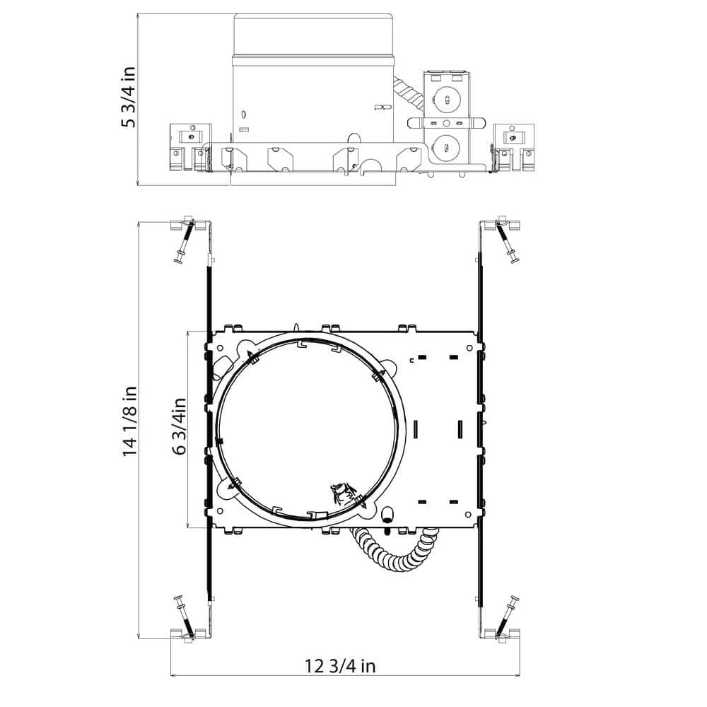 Buy 💯 5 in. IC-Rated Airtight Shallow New Construction Recessed Housing by NICOR 👏 4 Buy 💯 5 in. IC-Rated Airtight Shallow New Construction Recessed Housing by NICOR 👏 - Image 2