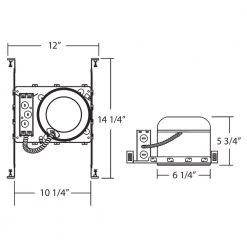 Best deal 🤩 6 in. Aluminum LED Recessed New Construction Shallow Housing, IC-Rated Airtight IDEAL by NICOR 👏 -NICOR Sales Store nicor recessed lighting housings 17014a led id 4f 1000
