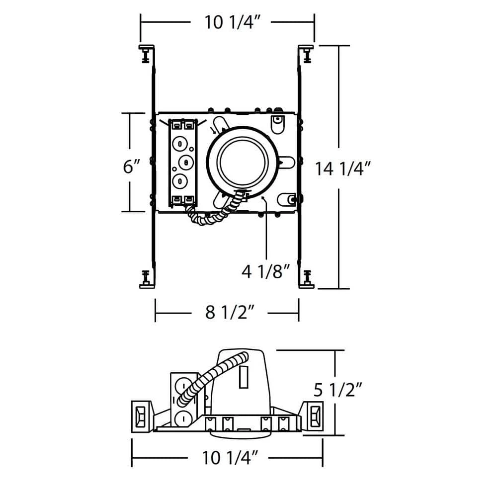 Outlet ๐ 4 in. Recessed Non-IC Rated Airtight Housing by NICOR ๐ 4 Outlet ๐ 4 in. Recessed Non-IC Rated Airtight Housing by NICOR ๐ - Image 2