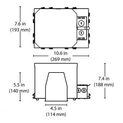 New ✔️ 4 in. Fire Rated New Construction Recessed Housing with Edison Base by NICOR 🤩 -NICOR Sales Store nicor recessed lighting housings efh4 44 1000