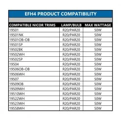 New ✔️ 4 in. Fire Rated New Construction Recessed Housing with Edison Base by NICOR 🤩 -NICOR Sales Store nicor recessed lighting housings efh4 66 1000