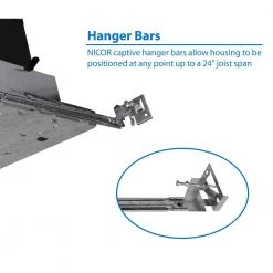 New ✔️ 4 in. Fire Rated New Construction Recessed Housing with Edison Base by NICOR 🤩 -NICOR Sales Store nicor recessed lighting housings efh4 a0 1000