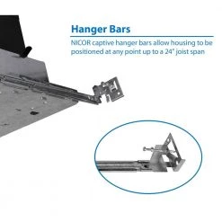 Buy 🔔 6 in. Fire Rated New Construction Recessed Housing with Edison Base by NICOR ✔️ -NICOR Sales Store nicor recessed lighting housings efh6 a0 1000