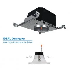 Deals 👍 6 in. Fire Rated New Construction Recessed Housing with IDEAL Quick Connect by NICOR 🛒 13 Deals 👍 6 in. Fire Rated New Construction Recessed Housing with IDEAL Quick Connect by NICOR 🛒 -NICOR Sales Store nicor recessed lighting housings efh6 led 1d 1000