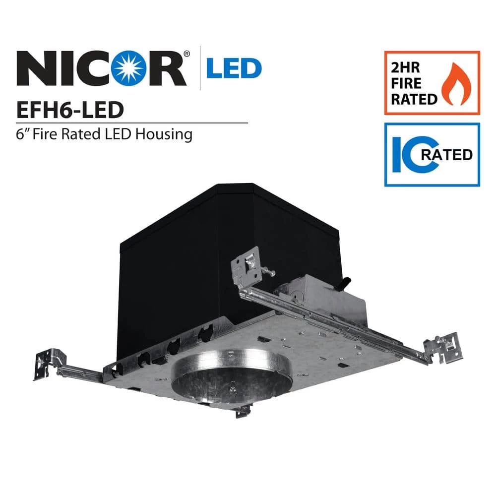 Deals 👍 6 in. Fire Rated New Construction Recessed Housing with IDEAL Quick Connect by NICOR 🛒 4 Deals 👍 6 in. Fire Rated New Construction Recessed Housing with IDEAL Quick Connect by NICOR 🛒 - Image 2