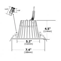 Flash Sale 😀 CLR6-Select 6 in. White Commercial LED Recessed Downlight Kit, 3000K-5000K by NICOR 🔥 -NICOR Sales Store nicor recessed lighting kits clr62swrvs9wh 44 1000