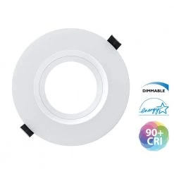 Flash Sale 😀 CLR6-Select 6 in. White Commercial LED Recessed Downlight Kit, 3000K-5000K by NICOR 🔥 -NICOR Sales Store nicor recessed lighting kits clr62swrvs9wh 4f 1000