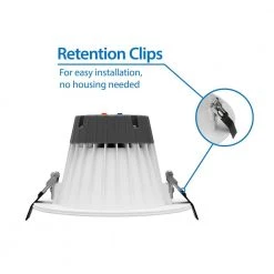 Flash Sale 😀 CLR6-Select 6 in. White Commercial LED Recessed Downlight Kit, 3000K-5000K by NICOR 🔥 -NICOR Sales Store nicor recessed lighting kits clr62swrvs9wh c3 1000