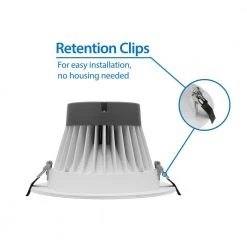 Discount ✔️ CLR-Select 8 in. Nickel High Output Commercial Canless Integrated LED Downlight Kit by NICOR 😍 -NICOR Sales Store nicor recessed lighting kits clr82hwrvs9nk 1d 1000