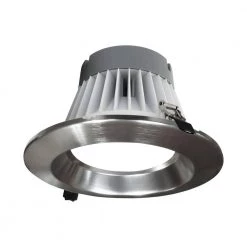 Discount ✔️ CLR-Select 8 in. Nickel High Output Commercial Canless Integrated LED Downlight Kit by NICOR 😍