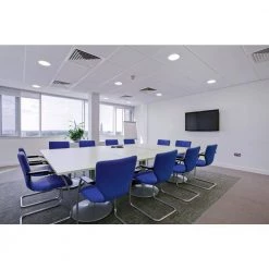 Discount ✔️ CLR-Select 8 in. Nickel High Output Commercial Canless Integrated LED Downlight Kit by NICOR 😍 -NICOR Sales Store nicor recessed lighting kits clr82hwrvs9nk fa 1000