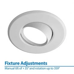Brand new โญ DLR Series 6 in. White (2700K) Dimmable LED Retrofit Recessed Eyeball Trim Kit, 94 CRI by NICOR ๐งจ 19 Brand new โญ DLR Series 6 in. White (2700K) Dimmable LED Retrofit Recessed Eyeball Trim Kit, 94 CRI by NICOR ๐งจ -NICOR Sales Store nicor recessed lighting kits deb56 20 120 2k wh c3 1000