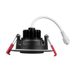 Flash Sale 😉 3 in. Black 3000K Remodel IC-Rated Recessed Integrated LED Gimbal Downlight Kit by NICOR 🔔 -NICOR Sales Store nicor recessed lighting kits dgd311203krdbk 4f 1000