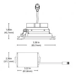 Flash Sale 😉 3 in. Black 3000K Remodel IC-Rated Recessed Integrated LED Gimbal Downlight Kit by NICOR 🔔 -NICOR Sales Store nicor recessed lighting kits dgd311203krdbk fa 1000