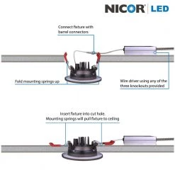 Wholesale 😍 4 in. Black 3000K Remodel IC-Rated Recessed Integrated LED Gimbal Downlight Kit by NICOR 👏 16 Wholesale 😍 4 in. Black 3000K Remodel IC-Rated Recessed Integrated LED Gimbal Downlight Kit by NICOR 👏 -NICOR Sales Store nicor recessed lighting kits dgd411203krdbk 1f 1000