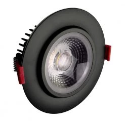Wholesale ๐ 4 in. Black 3000K Remodel IC-Rated Recessed Integrated LED Gimbal Downlight Kit by NICOR ๐