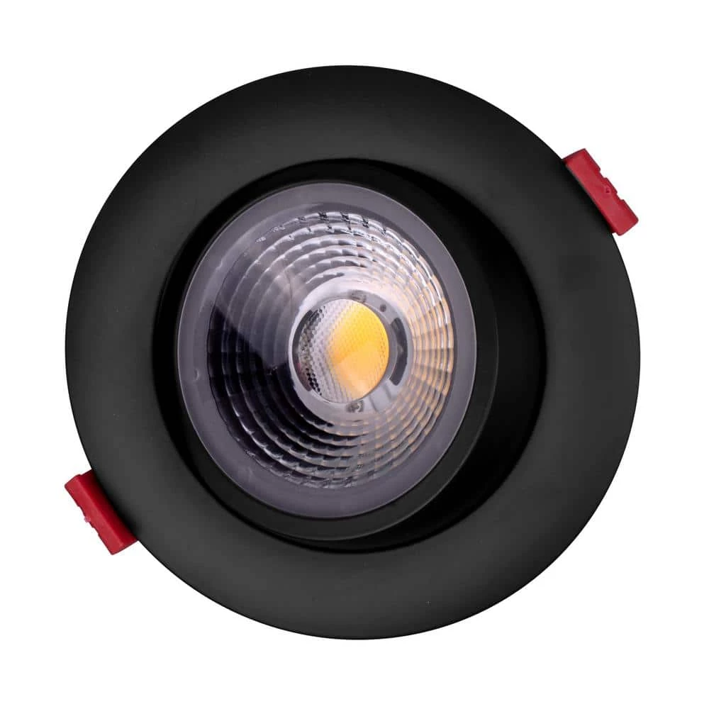 Wholesale 😍 4 in. Black 3000K Remodel IC-Rated Recessed Integrated LED Gimbal Downlight Kit by NICOR 👏 10 Wholesale 😍 4 in. Black 3000K Remodel IC-Rated Recessed Integrated LED Gimbal Downlight Kit by NICOR 👏 - Image 8