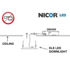 Deals 😉 DLE Series 3 in. 2700K Black Integrated LED Recessed Canless Downlight with Trim by NICOR 🧨 -NICOR Sales Store nicor recessed lighting kits dle321202krdbk 44 1000