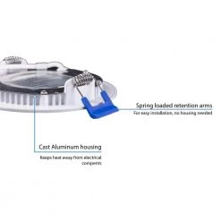 Flash Sale ⌛ 6 in. Round 5000K Remodel IC-Rated Recessed Integrated LED Edge Lit Downlight Kit by NICOR ⭐ -NICOR Sales Store nicor recessed lighting kits dle621205krdwh 4f 1000