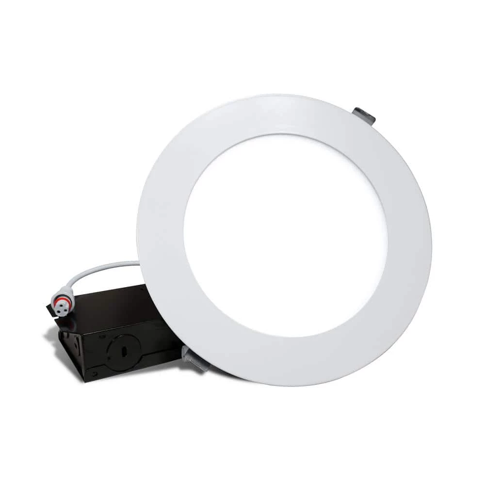 Flash Sale 🥰 DLE6 Round 6 in. Selectable IC-Rated Integrated LED Recessed Downlight Trim Kit by NICOR 🥰 3 Flash Sale 🥰 DLE6 Round 6 in. Selectable IC-Rated Integrated LED Recessed Downlight Trim Kit by NICOR 🥰