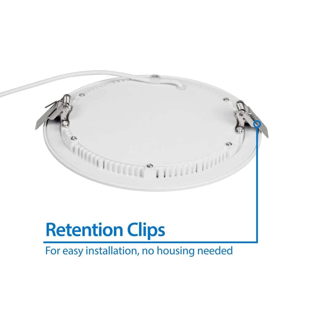 Flash Sale 🥰 DLE6 Round 6 in. Selectable IC-Rated Integrated LED Recessed Downlight Trim Kit by NICOR 🥰 6 Flash Sale 🥰 DLE6 Round 6 in. Selectable IC-Rated Integrated LED Recessed Downlight Trim Kit by NICOR 🥰 - Image 4