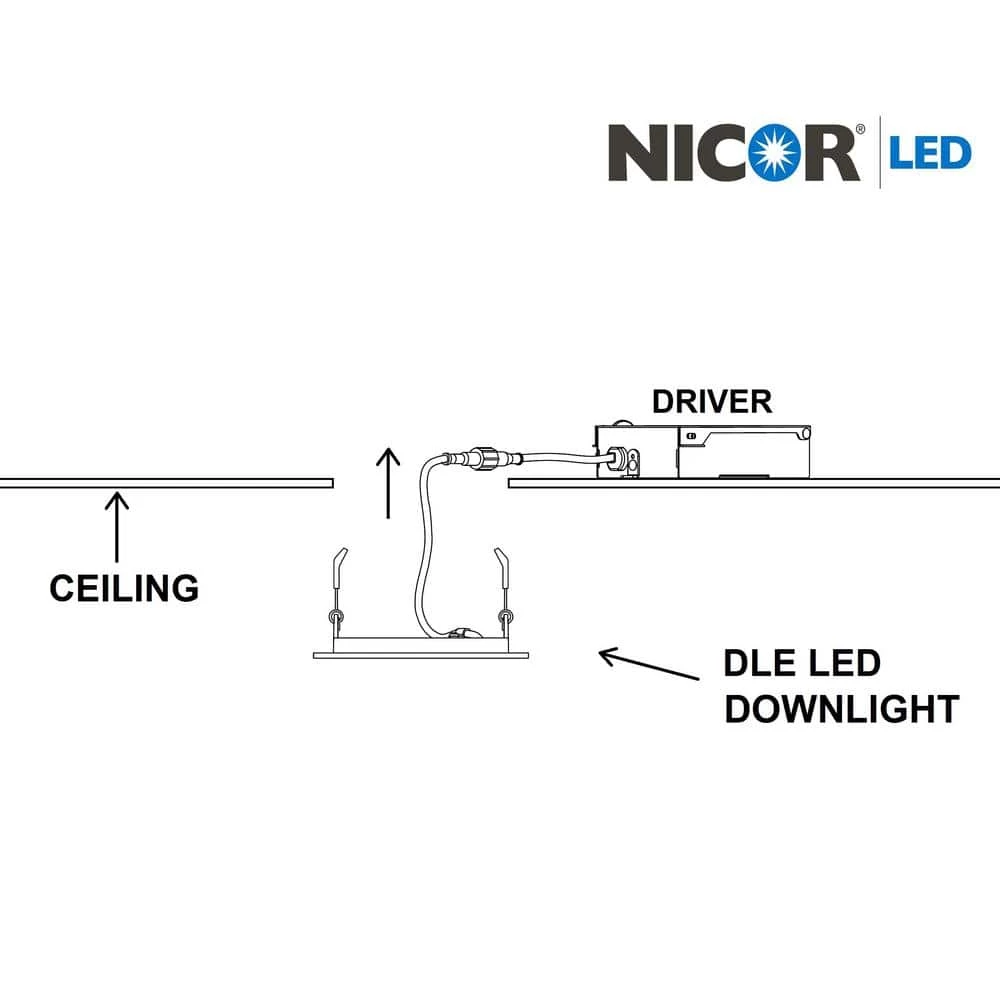 Flash Sale 🥰 DLE6 Round 6 in. Selectable IC-Rated Integrated LED Recessed Downlight Trim Kit by NICOR 🥰 16 Flash Sale 🥰 DLE6 Round 6 in. Selectable IC-Rated Integrated LED Recessed Downlight Trim Kit by NICOR 🥰 - Image 14