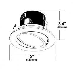 Best reviews of 🧨 D-Series 4 in. White 3000K Dimmable LED Recessed Adjustable Gimbal Downlight Kit by NICOR 🧨 -NICOR Sales Store nicor recessed lighting kits dlg4 10 120 3k wh 1f 1000