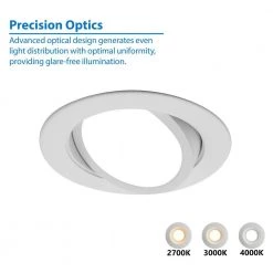 Best reviews of 🧨 D-Series 4 in. White 3000K Dimmable LED Recessed Adjustable Gimbal Downlight Kit by NICOR 🧨 -NICOR Sales Store nicor recessed lighting kits dlg4 10 120 3k wh 77 1000