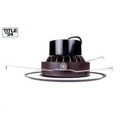 Brand new 😉 5/6 in. 3000K Oil Rubbed Bronze Integrated LED Recessed Gimbal Trim by NICOR ✔️ -NICOR Sales Store nicor recessed lighting kits dlg56 10 120 3k ob 66 1000