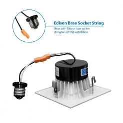 New ๐ฅฐ D-Series 4 in. 3000K White Dimmable LED Recessed Square Retrofit Kit by NICOR โญ 14 New ๐ฅฐ D-Series 4 in. 3000K White Dimmable LED Recessed Square Retrofit Kit by NICOR โญ -NICOR Sales Store nicor recessed lighting kits dlq4 10 120 3k wh 4f 1000