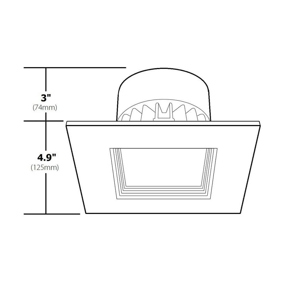 New ๐ฅฐ D-Series 4 in. 3000K White Dimmable LED Recessed Square Retrofit Kit by NICOR โญ 9 New ๐ฅฐ D-Series 4 in. 3000K White Dimmable LED Recessed Square Retrofit Kit by NICOR โญ - Image 7