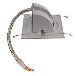 New 😀 5 in. White (3000K) LED Recessed Adjustable Square Downlight Kit with Housing, Trim, and LED Module by NICOR 💯 -NICOR Sales Store nicor recessed lighting kits dlq5 ma fixt 3k wh 66 1000