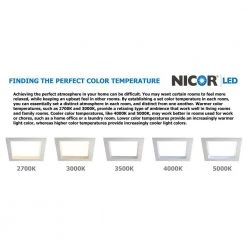 New 😀 5 in. White (3000K) LED Recessed Adjustable Square Downlight Kit with Housing, Trim, and LED Module by NICOR 💯 -NICOR Sales Store nicor recessed lighting kits dlq5 ma fixt 3k wh fa 1000