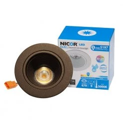 Discount 🔥 DLR2 2 in. Housing Required 3000K Remodel or New Construction Integrated LED Recessed Light Kit in Oil-Rubbed Bronze by NICOR 🛒