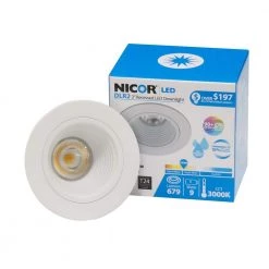 Flash Sale 🔔 DLR2 2 in. 3000K Remodel or New Construction Integrated LED Recessed Downlight Kit with Baffle Trim in White by NICOR 🎁