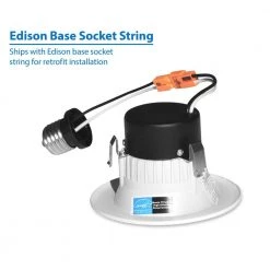 Best deal 😀 DLR Series 3 in. White 2700K Integrated LED Retrofit Downlight Recessed Trim Kit, 90+ CRI by NICOR 😉 -NICOR Sales Store nicor recessed lighting kits dlr3 10 120 2k wh bf 1d 1000