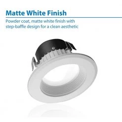 Best deal 😀 DLR Series 3 in. White 2700K Integrated LED Retrofit Downlight Recessed Trim Kit, 90+ CRI by NICOR 😉 -NICOR Sales Store nicor recessed lighting kits dlr3 10 120 2k wh bf 4f 1000