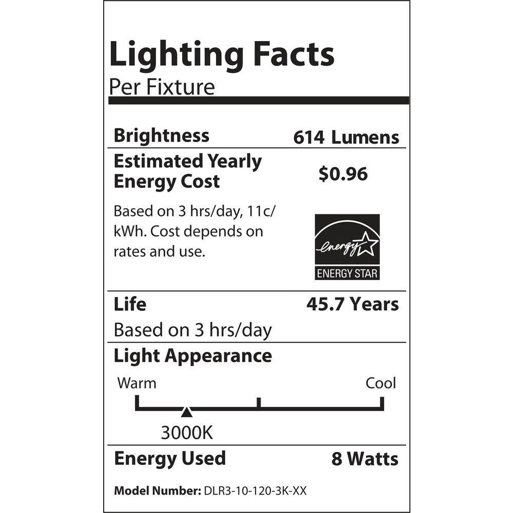 Outlet 🥰 DLR Series 3 in. Housing Required Remodel Oil-Rubbed Bronze Integrated LED Recessed Light Kit, 3000K by NICOR 😀 10 Outlet 🥰 DLR Series 3 in. Housing Required Remodel Oil-Rubbed Bronze Integrated LED Recessed Light Kit, 3000K by NICOR 😀 - Image 8