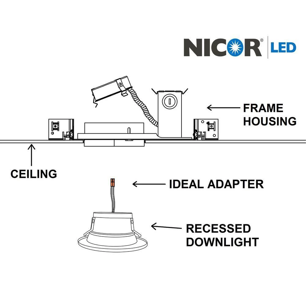 Best Sale ๐ DLR4 (v5) 4 in. 4000K New Construction Recessed Integrated LED Kit Black by NICOR ๐ฅฐ 13 Best Sale ๐ DLR4 (v5) 4 in. 4000K New Construction Recessed Integrated LED Kit Black by NICOR ๐ฅฐ - Image 11