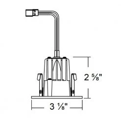 Cheapest ❤️ DQR 2 in. 2700K Square Remodel or New Construction Integrated LED Recessed Downlight Kit with Baffle Trim in White by NICOR ❤️ -NICOR Sales Store nicor recessed lighting kits dqr2 10 120 2k wh bf 66 1000