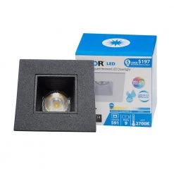 New 😉 DQR 2 in. 3000K Remodel or New Construction Integrated LED Recessed Downlight Kit with Baffle Trim in Black by NICOR 🥰