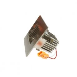 New 🔥 DQR 2 in. 3000K Square Remodel or New Construction Integrated LED Recessed Downlight Kit with Baffle Trim in Nickel by NICOR 🥰 -NICOR Sales Store nicor recessed lighting kits dqr2 10 120 3k nk bf e1 1000