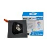 Outlet 🧨 DQR Series 2 in. 3000K Square Eyeball Remodel or New Construction Integrated LED Recessed Downlight Kit in Black by NICOR 😉 -NICOR Sales Store nicor recessed lighting kits dqr2 aa 10 120 3k bk 64 1000